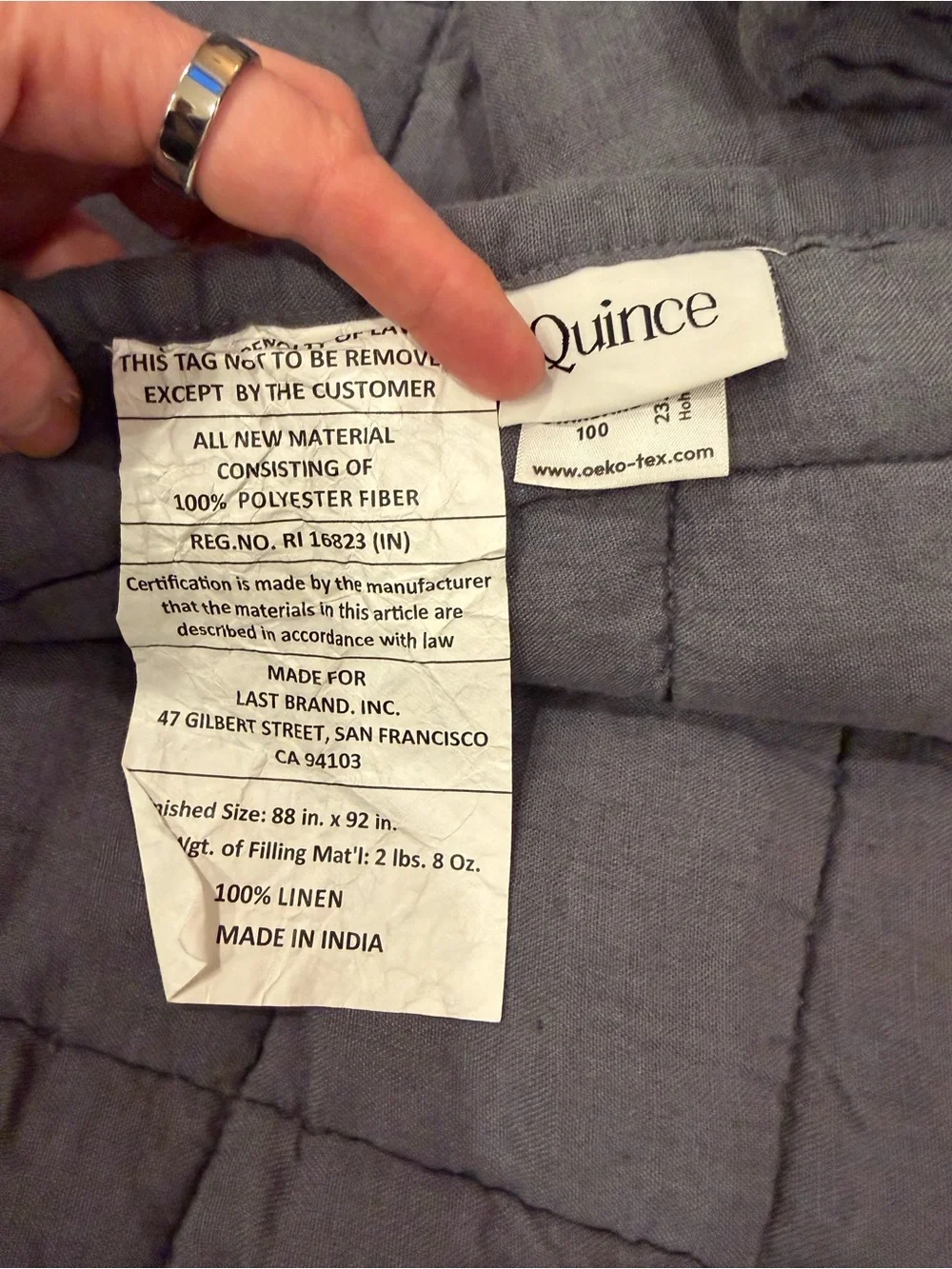 Quince 100% Linen Quilt and Shams